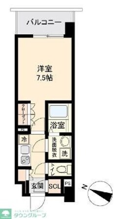 オープンブルーム二子の物件間取画像
